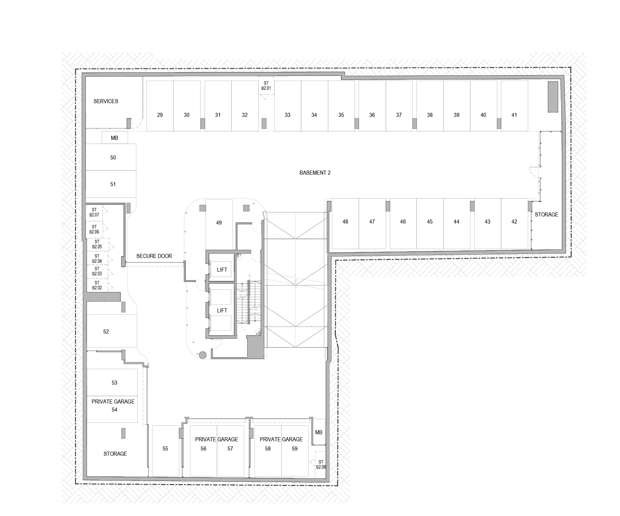 Floorplate for Basement 2