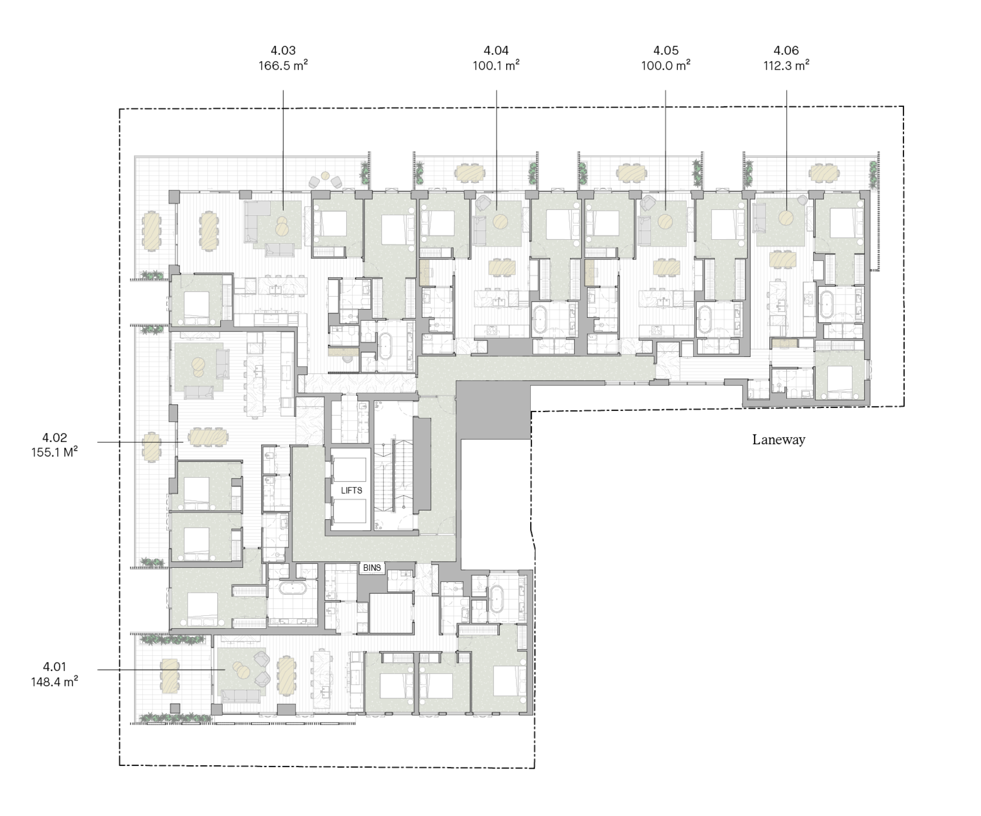 Floorplate for Level 04
